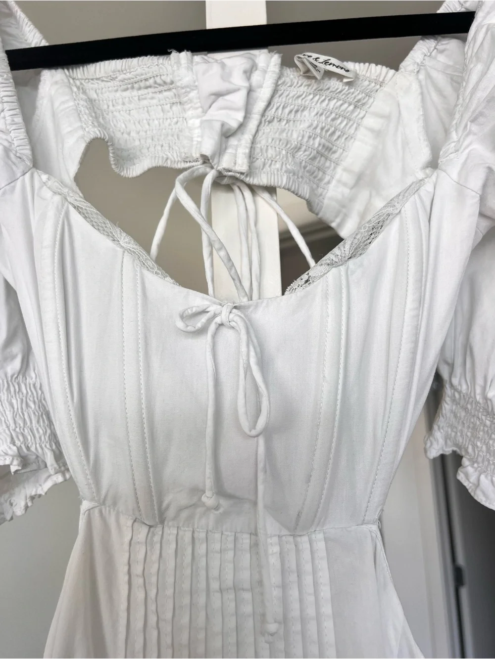 SOLD For Love & Lemons Arya Mini Dress White Size XS - Picture 10 of 12